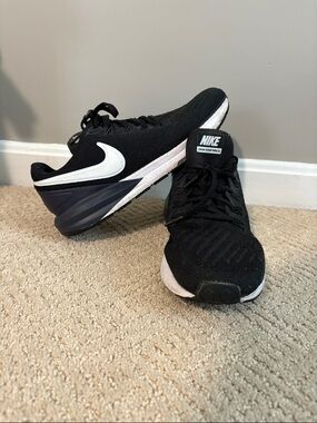 Nike Black and White Stability Running Sneakers